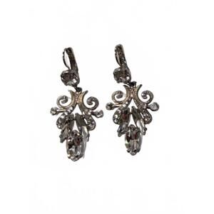 NEW MARIANA women's chandelier earrings in clear crystal